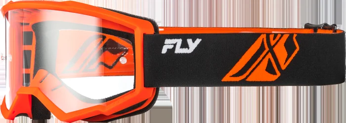 Focus Goggle Black/Orange W/ Clear Lens