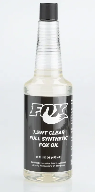 FOX 1.5 Weight Clear Seatpost Fluid 16 oz Bottle Fluid FOX Suspension Seatposts
