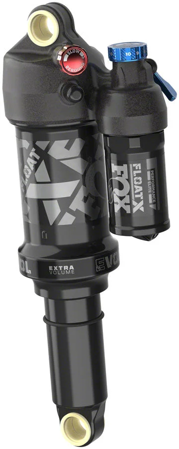 Fox Shox FOX FLOAT X Performance Elite Rear Shock – Metric 210 x 50 mm 0.6 Spacer 2-Position Lever EVOL LV BLK Anodized