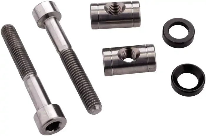 FOX Tooling Kit – 2022 Transfer SL Saddle Clamp Hardware Bolt, Pin and Washer, Pair (Titanium)