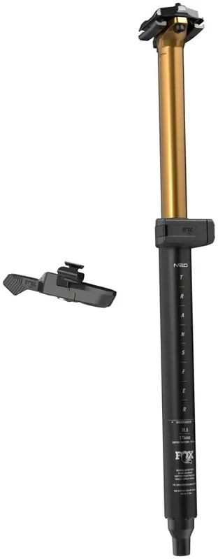 FOX Transfer Factory Neo Wireless Dropper Seatpost – 31.6 mm, 150 mm, Internal Routing, Kashima Coat