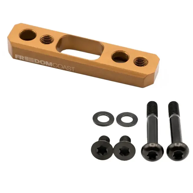 Freedom Coast Flat Mount Brake Adapter, Rear, 27mm Bolts, +20, Champ