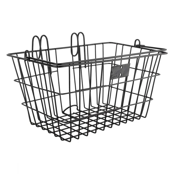 Front Bike Basket Sunlite Lift-Off Black Steel 14.5×8.5×7`
