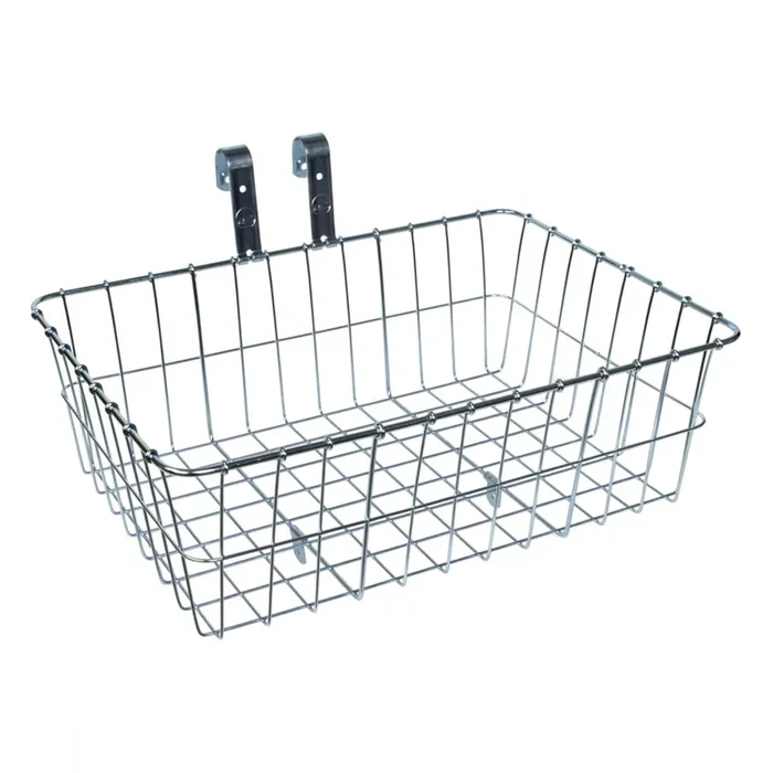 Front Bike Basket Wald Products 137 Silver Steel 15x10x4.75`