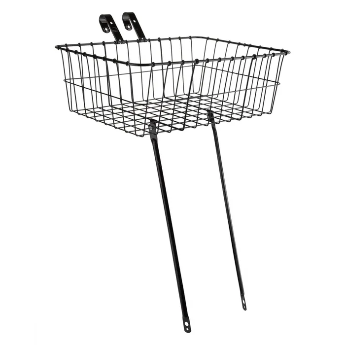 Front Bike Basket Wald Products 139 Black Steel 18x13x6`