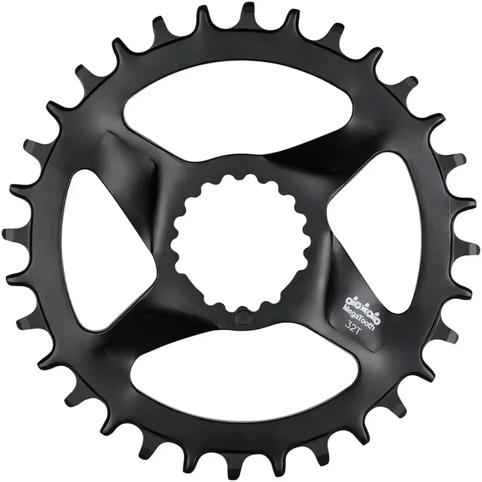 FSA Comet MegaTooth Chainring 32t Direct Mount 12-Speed Hyperglide+ Aluminum Blk
