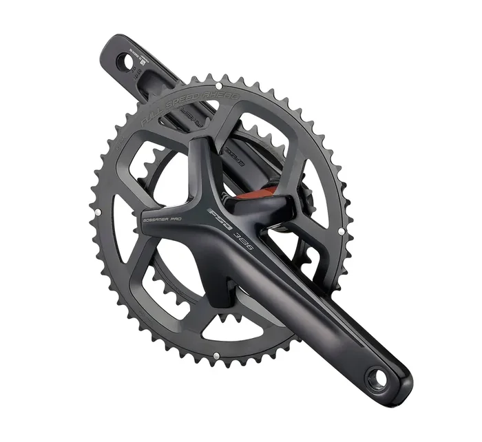 FSA Gossamer Pro Crankset, 2x 53/39T Chainrings, 175mm Arm Length, 110BCD, 386EVO Spindle – Black