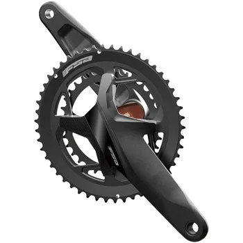 FSA Gossamer Pro POD SC PowerBox Bicycle Crankset – 170mm, 11/12-Speed, 50/34t, 120/90mm BCD, BB386EVO Spindle, 2-Tone Black