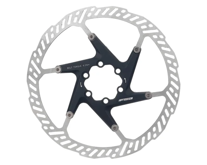 FSA K-Force 2 Piece Disc Brake Rotor (Black) (6-Bolt) (1) (160mm)