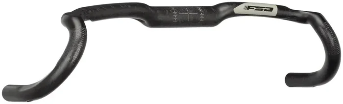 FSA K-Force AGX Drop Handlebar, 31.8mm Clamp Diameter, 420mm Width, Gravel Geometry, Loop Design – Carbon