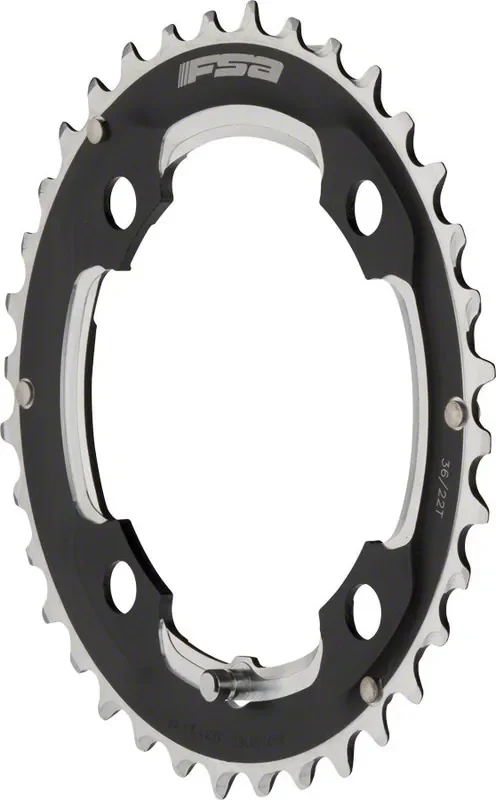 FSA MTB Pro Double Chainring 36t 104 BCD 4-Bolt 10-Speed Aluminum M11 Black