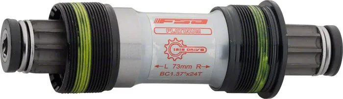FSA Platinum ISIS Bottom Bracket 73 x 113mm, with M15 Crank Bolts Bicycle
