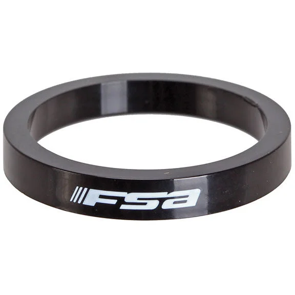 FSA PolyCarb Headset Spacer 1-1/8″x5mm Black 10/Count