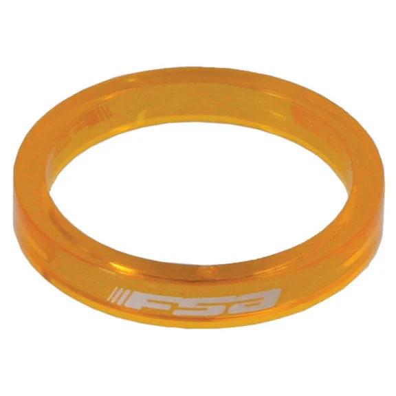 FSA PolyCarb Headset Spacer 1-1/8″x5mm Orange 10/C