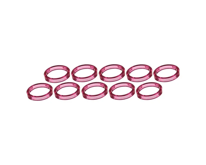 FSA PolyCarbonate Headset Spacers (Pink) (1-1/8″) (10) (5mm)