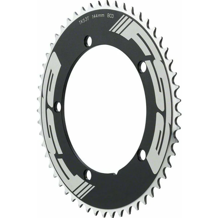 FSA Pro Track Chainring 53t x 144mm 1/2×1/8″ Black