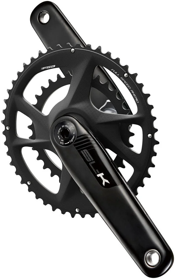 FSA SL-K 2x Modular Carbon Crankset – 175mm For Shimano HG+ 12-Speed 53/39t DM/90 BCD 30mm 386EVO Spindle BLK