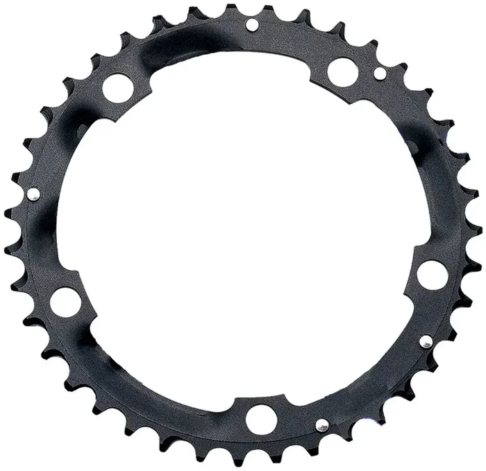 FSA Steel Road Triple Chainring, 1x 39T Tooth Count, 130BCD, 5-Bolt Pattern, 10-Speed Compatible – Black