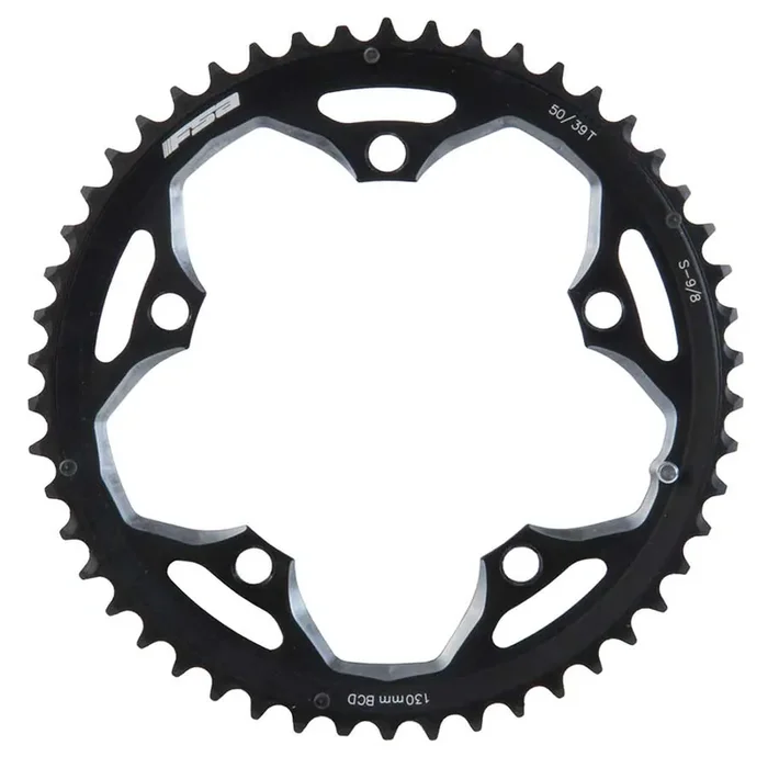 Full Speed Ahead Pro Road Chainring 50t 130 BCD 5-Bolt Alloy Ramped/Pinned