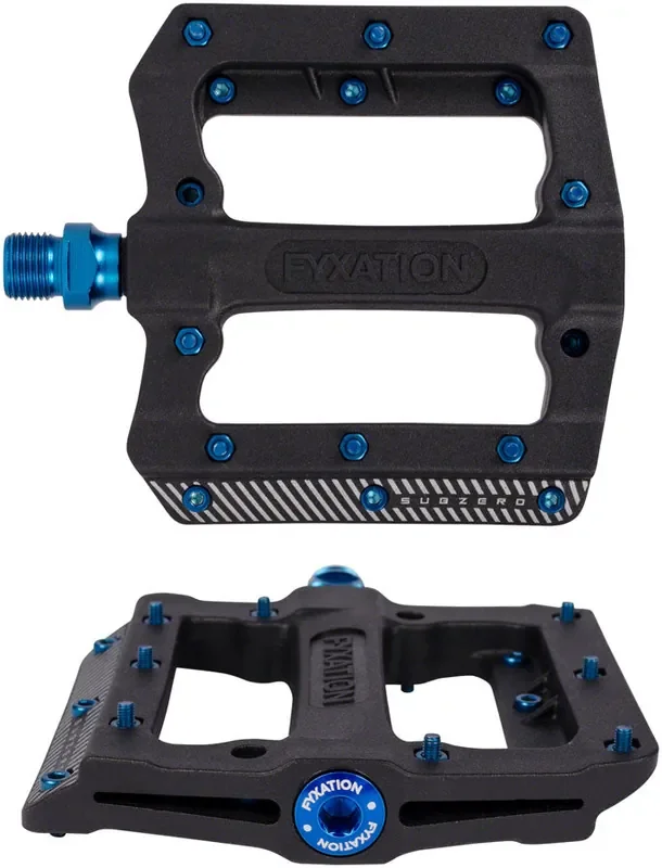 Fyxation Mesa MP Subzero Platform Pedals 9/16″ Nylon Removable Pins Black/Blue