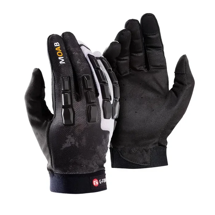 G-Form Moab Trail Full Finger Cycling Gloves – Impact-Absorbing SmartFlex Pads, Breathable & Smartphone Friendly, Unisex Bike Gloves