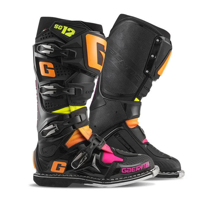 Gaerne SG-12 Limited Edition Black/Orange/Pink Boots