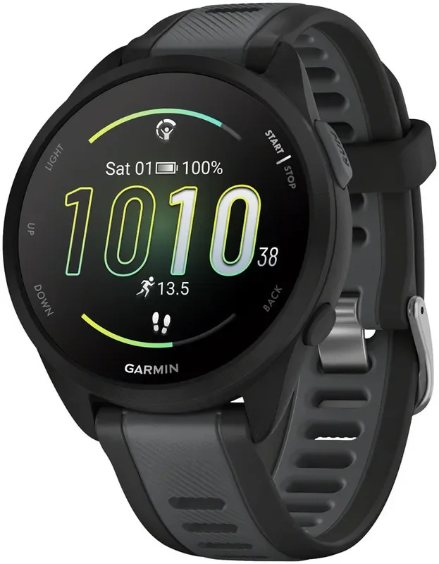 Garmin Forerunner 165 Running Watch – Black/Slate Gray