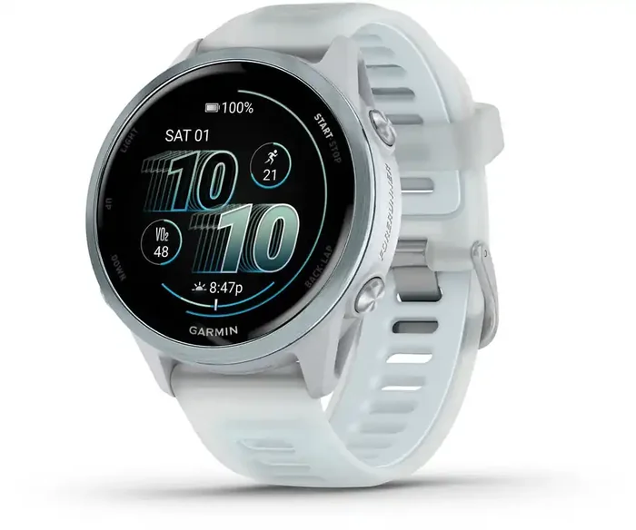 Garmin Forerunner 570 SmartWatch – 42mm, Whitestone/Cloud Blue