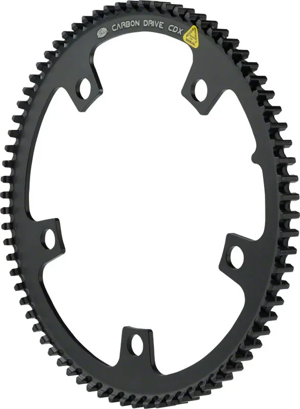 Gates Carbon Drive CDX CenterTrack Front Pulley 74T 5 Bolt 130 BCD for Tandems
