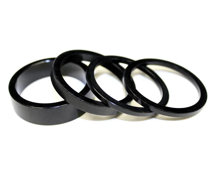 Giant OD2 Alloy Headset Spacer Kit (Black) (1-1/4″) (Also Fits Canyon)