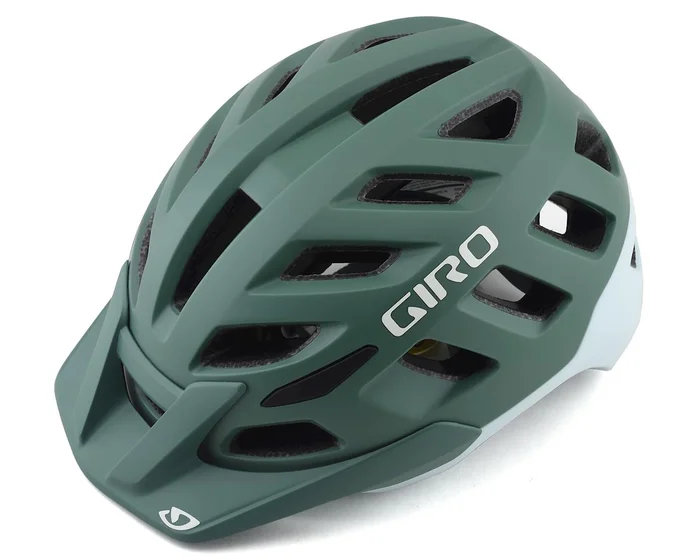 Giro Women’s Radix Mountain Helmet w/ MIPS (Matte Grey/Green) (S)
