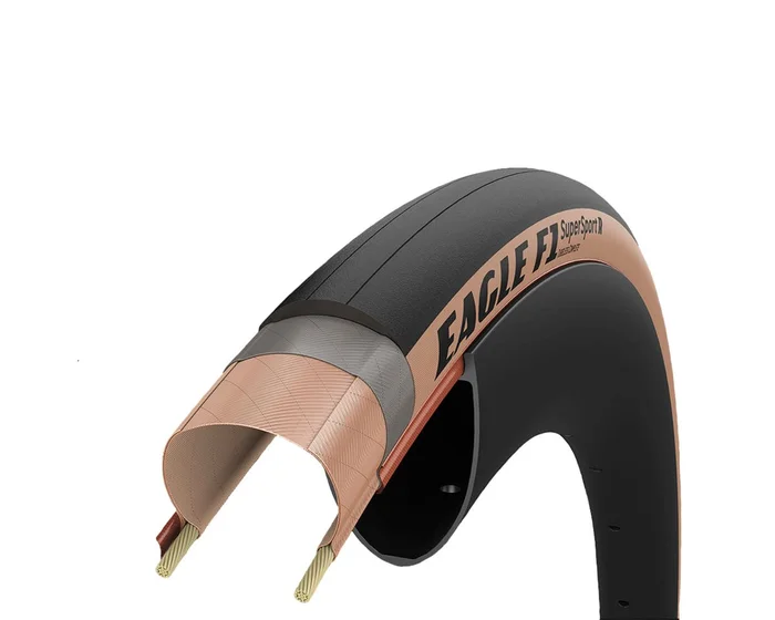 Goodyear Eagle F1 Supersport R Tubeless Road Tire (Tan Wall) (700c) (28mm) (150TPI/Dynamic:UHP)