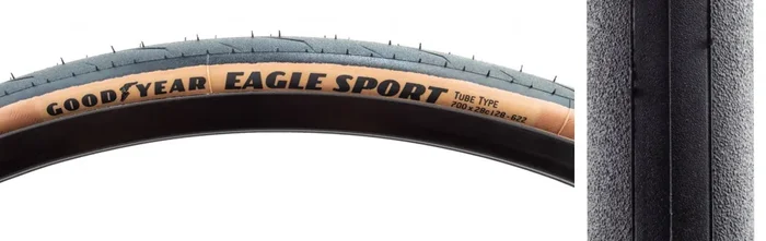 Goodyear Eagle Sport Tire 700 x 28 Clincher Folding Tan Road Bike GR.013.28.622.V002.R