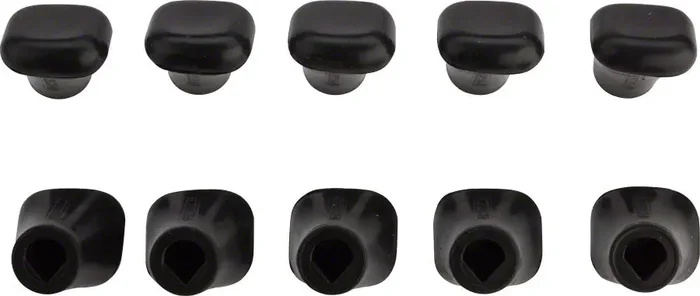 Greenfield Kickstand Rubber Foot Bag of 10 Bicycle Kickstand Tip Covers Black