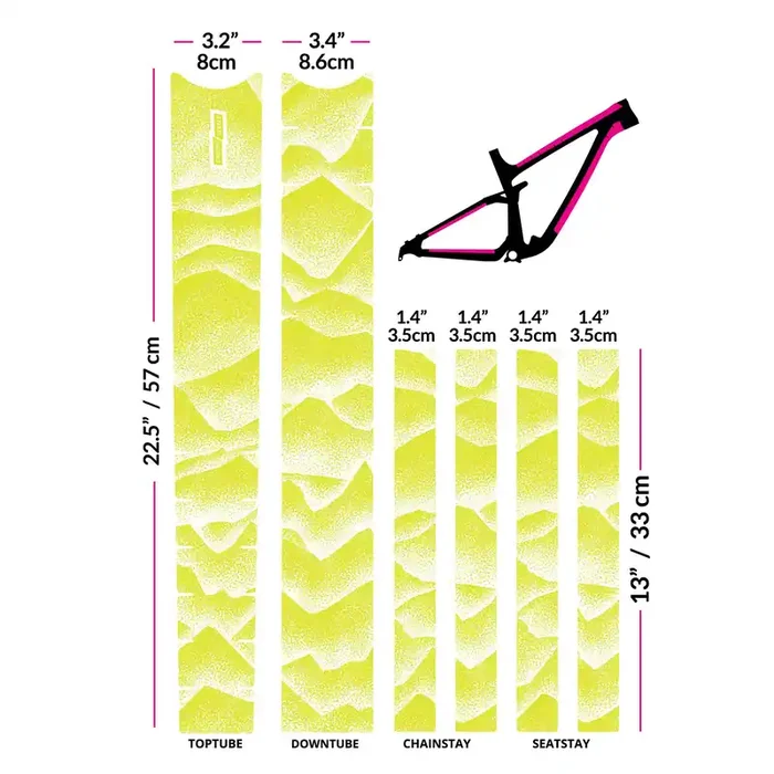 Ground Keeper Frame Keeper, Ridgelines Lemon Glossy NLS