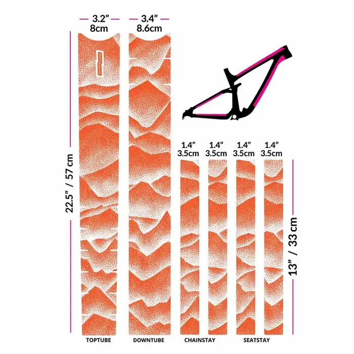 Ground Keeper Frame Keeper, Ridgelines Tangerine Glossy NLS