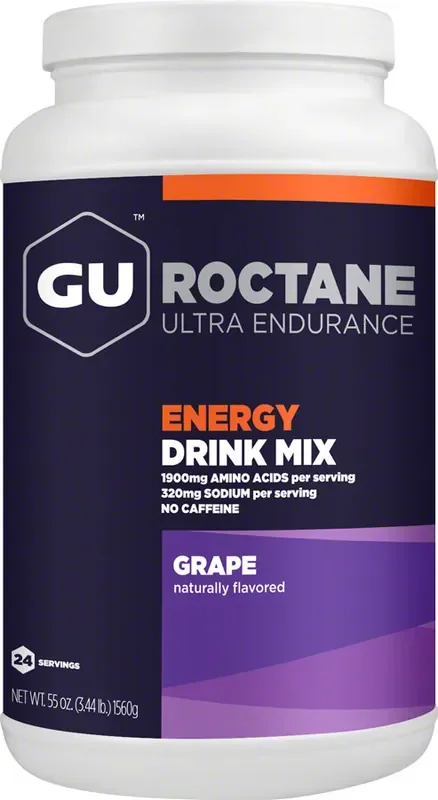 GU Roctane Energy Drink Mix – Grape, 24 Serving Canister