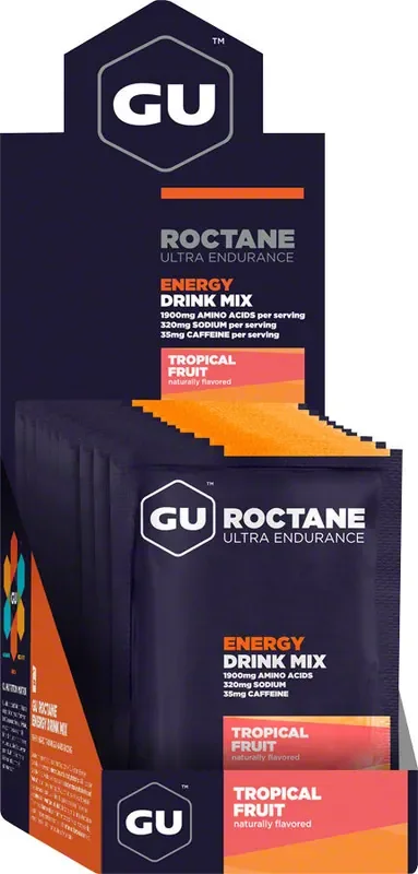GU Roctane Energy Drink Mix – Tropical, Box of 10