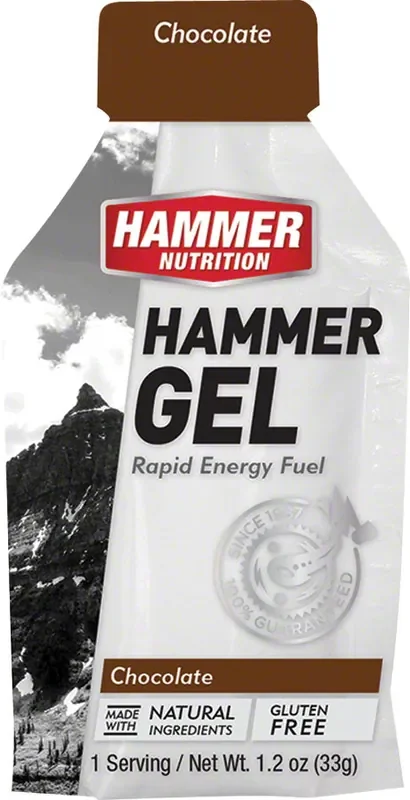 Hammer Gel Chocolate, 24 Single Serving Packets