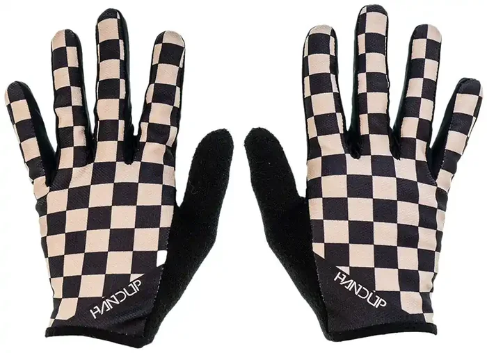 Handup Most Days Gloves – Checkered Black/Tan, Small