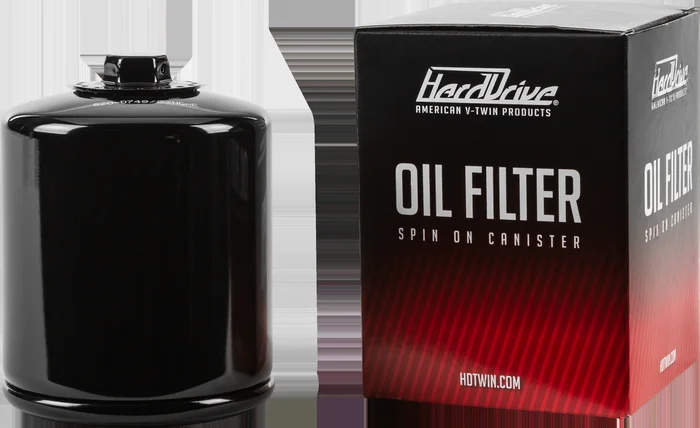 HardDrive Oil Filter Evo Black Heavy Duty W/Hex