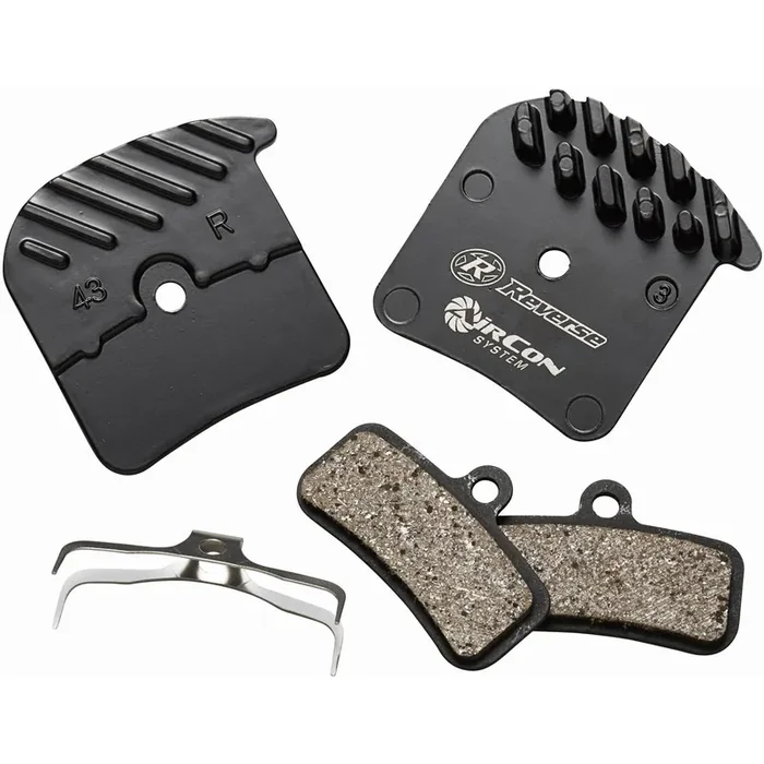High-Performance Alloy Heat Dissipating Brake Pad Sets for Shimano, SRAM, TRP, and Avid Disc Brake Calipers Organic Steel Backing & Reusable Cooling Plates