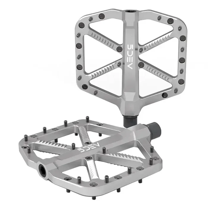 High-Performance Aluminum Trail/Enduro Flat Pedals with Razor-Sharp 5-Axis Machined Design, 24 Pins, Double-Sealed Bearings, Multiple Colors