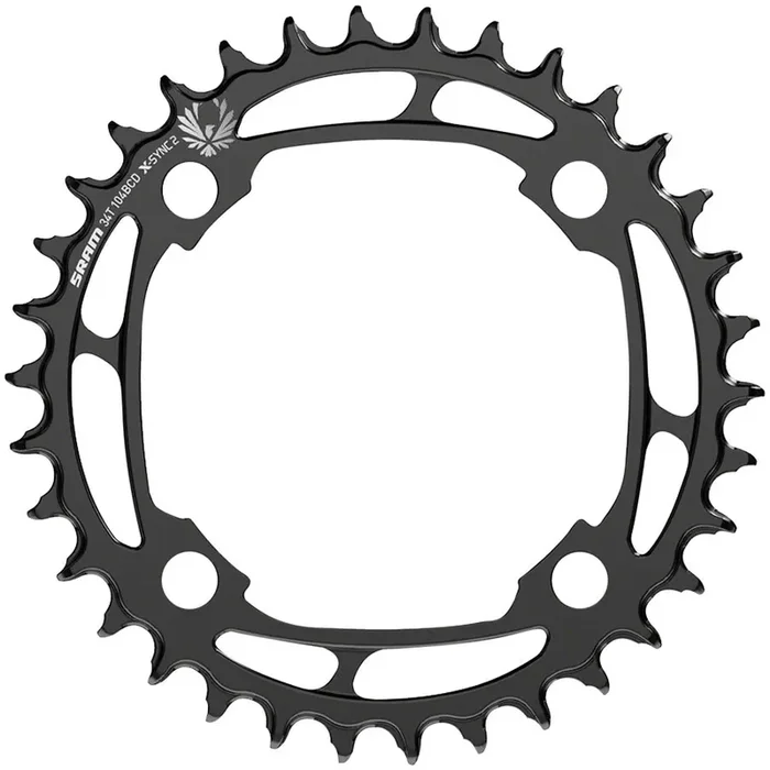 High-Performance SRAM X-SYNC 2 Steel Chainrings for MTB & e-MTB Durable, Aggressive Tooth Design, 104 BCD, Black Finish