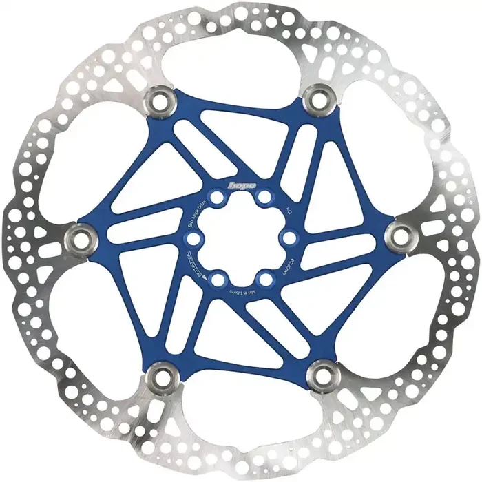 Hope Floating Disc Brake Rotor – 220mm, 6-Bolt, Blue