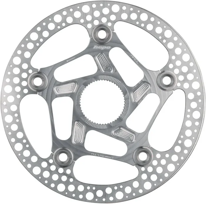 Hope RX Disc Rotor – 140mm, Center-Lock, Silver