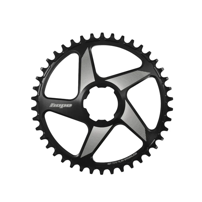 Hope RX Spiderless Chainring – 40t Direct Mount Black