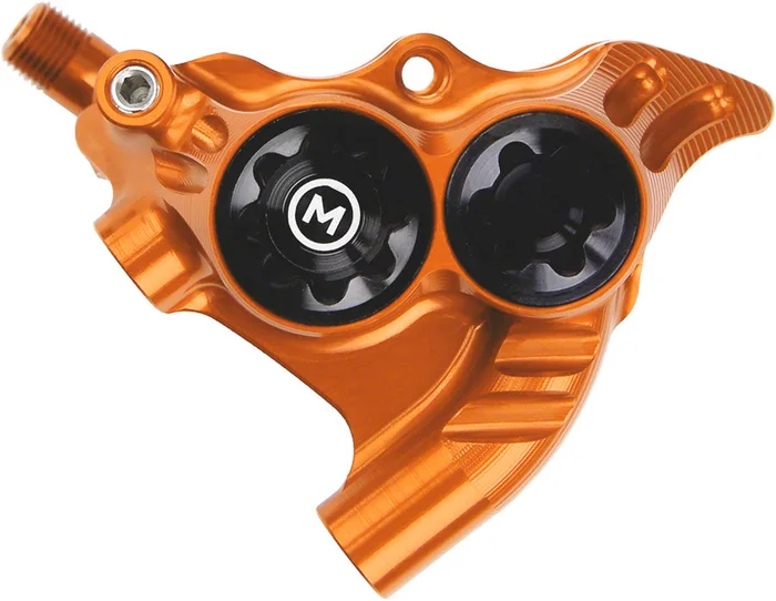 Hope RX4+ Disc Brake Caliper – Rear Flat Mount Direct +20mm Mineral Oil Orange