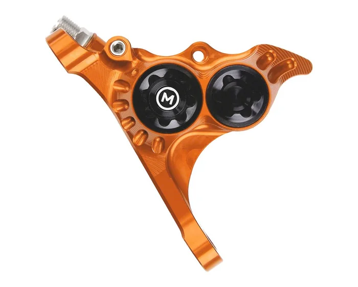 Hope RX4+ Road/Gravel Disc Brake Caliper (Orange) (Hydraulic) (Front) (Front Flat DM +20) (Mineral Oil)
