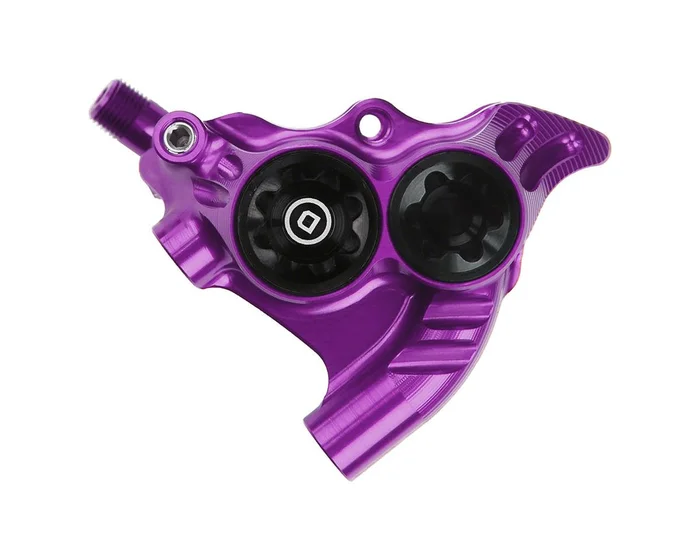 Hope RX4+ Road/Gravel Disc Brake Caliper (Purple) (Hydraulic) (Front or Rear) (Flat Mount Direct+20) (DOT)